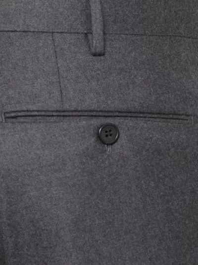 Incotex Straight Trousers With Belt Loops And Pockets In Gray