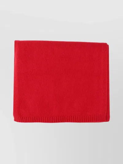 Studio Nicholson Rich Red Scarf With Smooth Texture And Versatile Design In Red