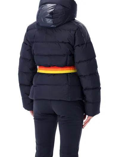 Goldbergh Bufera Belted Ski Jacket In Blue