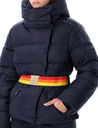 Goldbergh Bufera Belted Ski Jacket In Blue