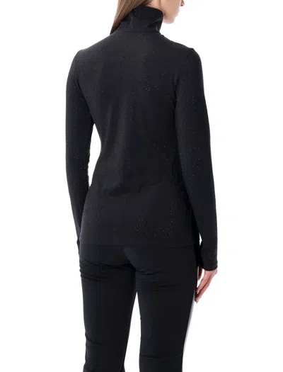 Goldbergh Spark Crystal-embellished Base Layer Ski Top In Black