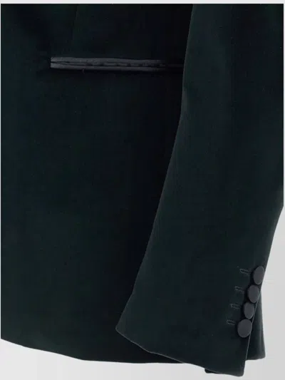 Pal Zileri Ceremony Line Velvet Blazer With Satin Lapel In Black