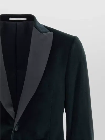 Pal Zileri Ceremony Line Velvet Blazer With Satin Lapel In Black