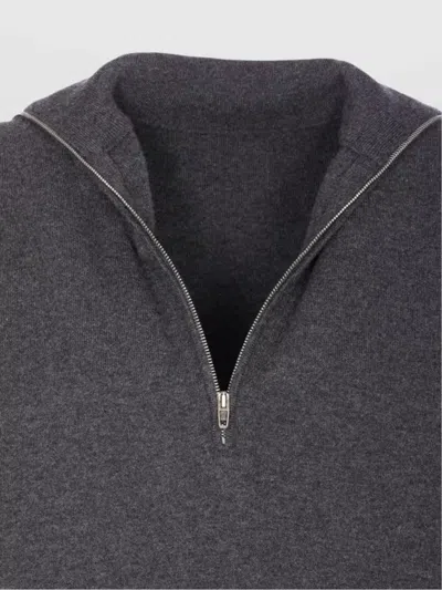 Balenciaga High Neck Sweater Lateral Zip Detail In Multi