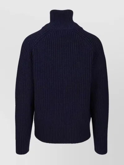 Dries Van Noten Men Zippered Wool Sweater In Multi