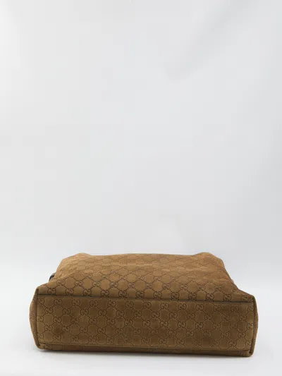 Gucci Women Beatrix Large Leather Shoulder Bag In Brown