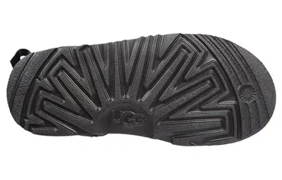 Ugg Mini Bailey Bow Ii Snow Boots Big Boys Black In Animal Print