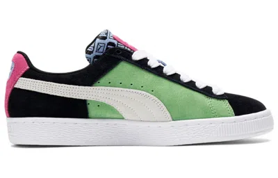 Puma (wmns)  Suede Classix 'fizzy Lime Serenity' In Animal Print