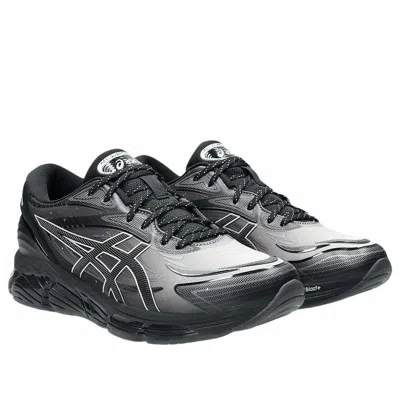 Asics Sporty Black Sneakers With Cushioned Sole In Multi