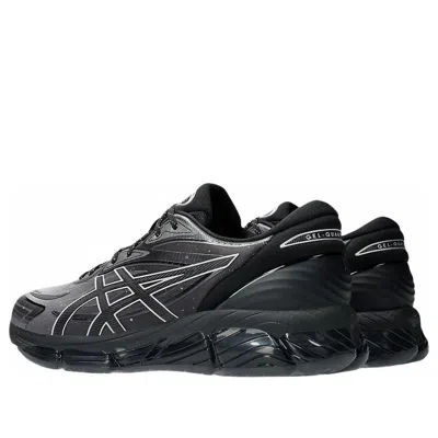 Asics Sporty Black Sneakers With Cushioned Sole In Multi