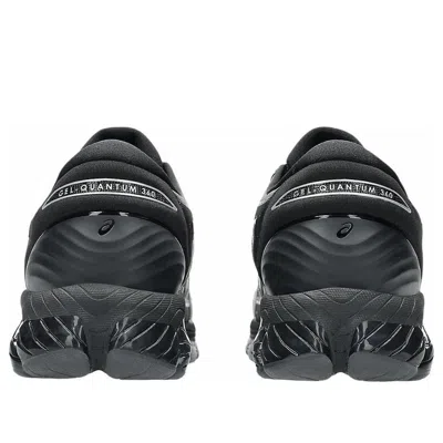 Asics Sporty Black Sneakers With Cushioned Sole In Multi