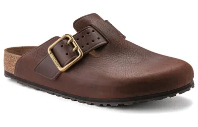 Birkenstock Boston Oiled-leather Clogs In Habana Oiled Leather