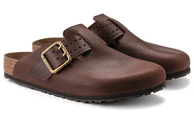 Birkenstock Boston Oiled-leather Clogs In Habana Oiled Leather