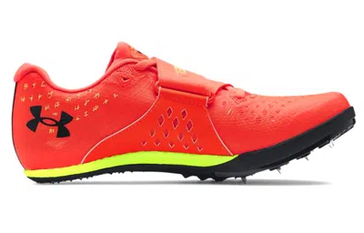 Under Armour Hovr Skyline Long Jump Track Spikes 'phoenix Fire' In Red