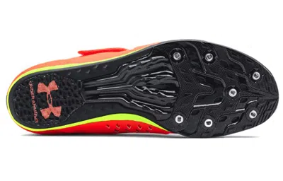 Under Armour Hovr Skyline Long Jump Track Spikes 'phoenix Fire' In Red