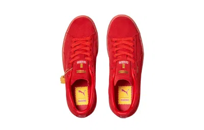 Puma (gs)  Haribo X Suede 'poppy Red' In Animal Print