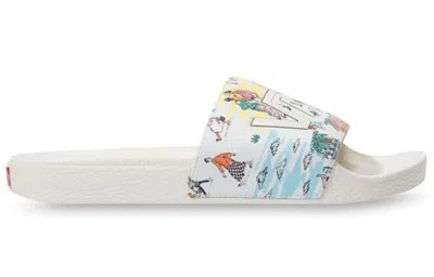 Vans Kide Slide-on White Slippers