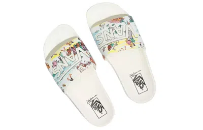 Vans Kide Slide-on White Slippers