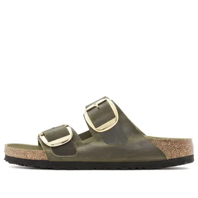 Birkenstock (wmns)  Arizona Big Buckle Natural Leather Oiled Narrow Fit 'olive Green'