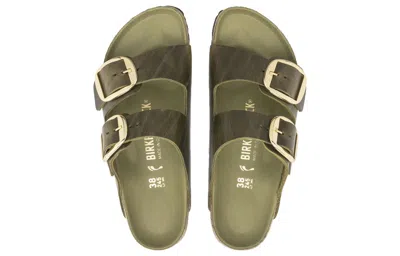 Birkenstock (wmns)  Arizona Big Buckle Natural Leather Oiled Narrow Fit 'olive Green'