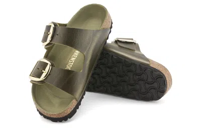 Birkenstock (wmns)  Arizona Big Buckle Natural Leather Oiled Narrow Fit 'olive Green'