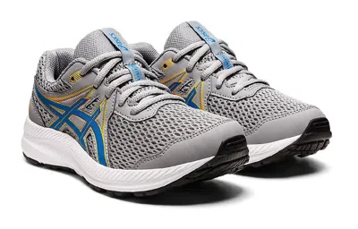 Asics (gs)  Contend 7 'sheet Rock Electric Blue' In Gray