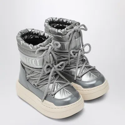 Moon Boot Junior Park Boot Silver In Gray