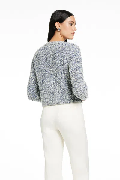 Toccin Emilia Crew Neck Jacket Cardi In Gray