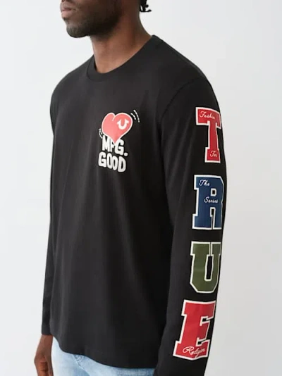 True Religion Love Mfg Good T Shirt Black In Black