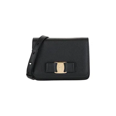 Pre-owned Ferragamo Vara Bow Crossbody Bag 'black' | Women's Size Onesize