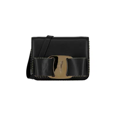 Pre-owned Ferragamo Mini Vara Bow Crossbody Bag 'black' | Women's Size Onesize