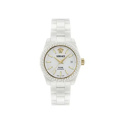 Pre-owned Versace Dv One Automatic Watch 'white' | Women's Size Onesize