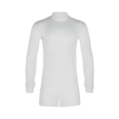 Pre-owned Bottega Veneta Transparent Silk Turtleneck Sweater 'white' | Men's Size 44