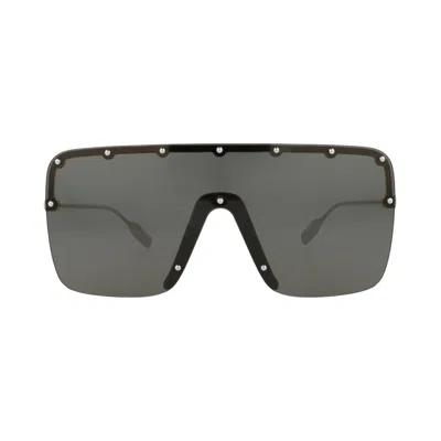 Pre-owned Gucci Shield Frame Metal Sunglasses 'gold/silver/grey' | Men's Size Onesize