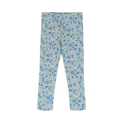 Pre-owned Gucci Floral Print Leggings 'blue' | Kid's Size L