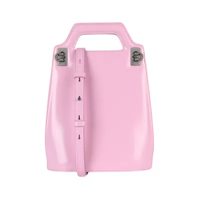 Pre-owned Ferragamo Micro Wanda Patent Leather Shoulder Bag 'pink' | Women's Size Onesize