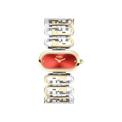 Pre-owned Fendi O'lock Diamond Watch 'two-tone' | Gold | Women's Size Onesize