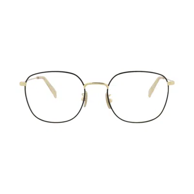 Pre-owned Celine Round Frame Metal Optical Frames 'gold/transparent' | Men's Size Onesize