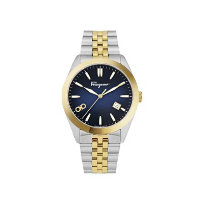 Pre-owned Ferragamo Classic Bracelet Watch 'two-tone' | Gold | Men's Size Onesize