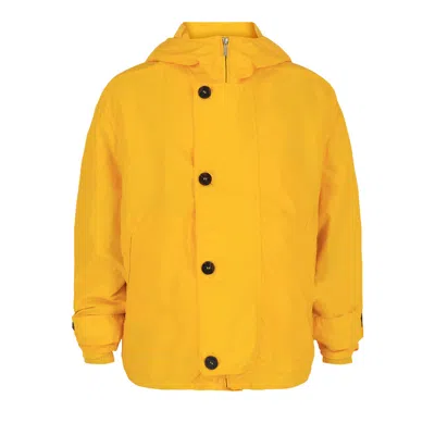 Pre-owned Ferragamo Coated Hooded Jacket 'yellow' | Men's Size 50