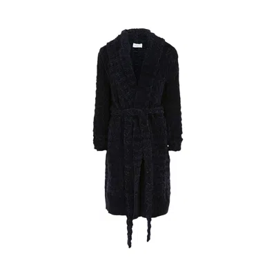 Pre-owned Ferragamo Chenille Knit Cardigan 'black' | Women's Size Xl