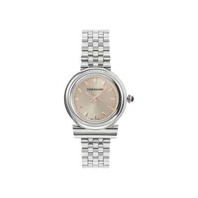Pre-owned Ferragamo Gancini Bracelet Watch 'stainless Steel' | Silver | Women's Size Onesize