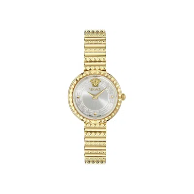 Pre-owned Versace Greca Goddess Petite Bracelet Watch 'gold' | Women's Size Onesize