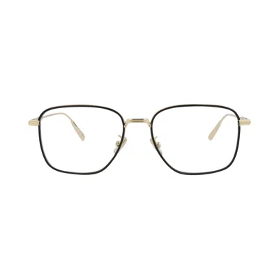 Pre-owned Dior Square Frame Metal Optical Frames 'gold/transparent' | Men's Size Onesize