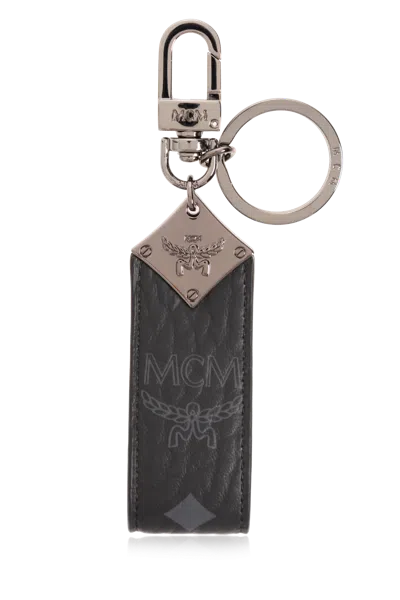 Mcm Keyring With Logo In Black