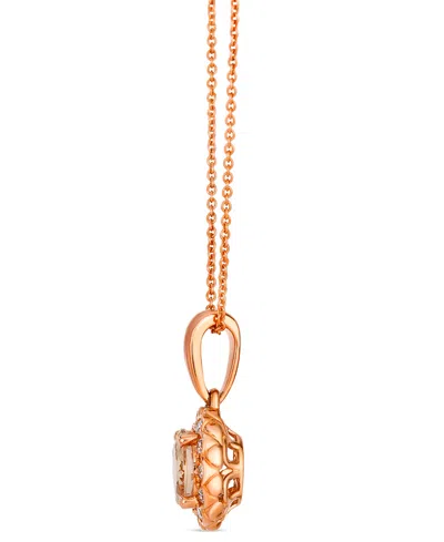 Le Vian Morganite (.88 Ct. T.w.) And Vanilla Diamond Pendant Necklace (.16 Ct. T.w.) In 14k Strawberry Gold In Gold