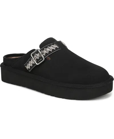 Blowfish Malibu Women's Monday Round Toe Platform Mules In Black