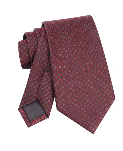 Calvin Klein Men's Logan Geometric Tie In Red