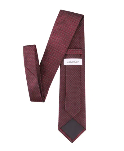 Calvin Klein Men's Logan Geometric Tie In Red