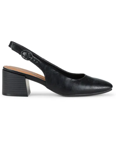 Baretraps Ester Womens Square Closed Toe Mules In Black